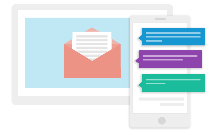 Send successful email and SMS campaigns in minutes.